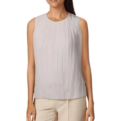 Calvin Klein Womens Chiffon Pleated Blouse