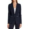 Calvin Klein Womens Collar Manmade One-button Blazer