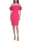 CALVIN KLEIN WOMENS CREPE MINI COCKTAIL AND PARTY DRESS
