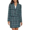 Calvin Klein Women's Two-button Cropped Tweed Blazer In Multi
