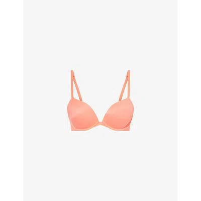 Calvin Klein Womens Perfectly Fit Balconette Stretch-woven Bra Exquisite Pink