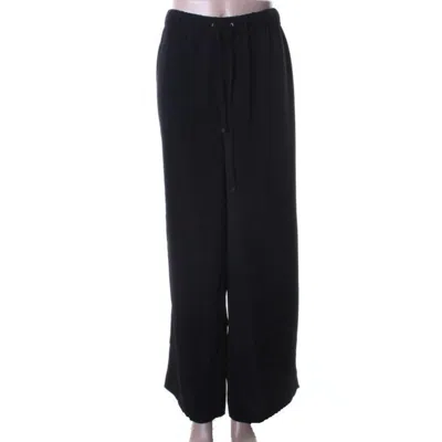 CALVIN KLEIN WOMENS FLAT FRONT WIDE LEG CASUAL PANTS