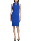 Calvin Klein Womens Halter Polyester Sheath Dress In Multi