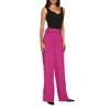 Calvin Klein Petite Wide Leg Button-waist Scuba Crepe Pants In Pink