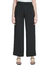 CALVIN KLEIN WOMENS HIGH RISE STRETCH WIDE LEG PANTS