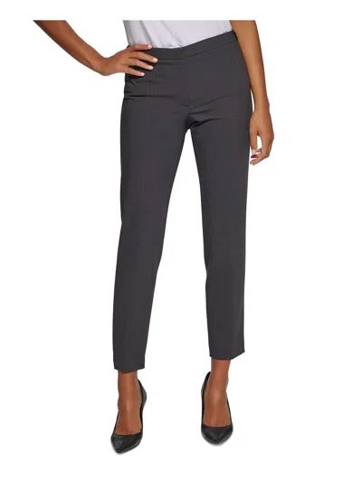 Calvin Klein Womens Highline Ankle Dress Pants In Charcoal