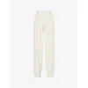 Calvin Klein Womens Ivory Lounge Slim-leg Plush-terry Jogging Bottoms Xl In White