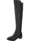 Calvin Klein Jotty Womens Faux Leather Zipper Over-the-knee Boots In Black