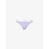 Calvin Klein Womens Lilac Quartz Bikini Modal Ribbed Cotton-blend Briefs In Lilac Quartz