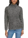 Calvin Klein Womens Metallic Eyelash Mock Turtleneck Sweater In Multi