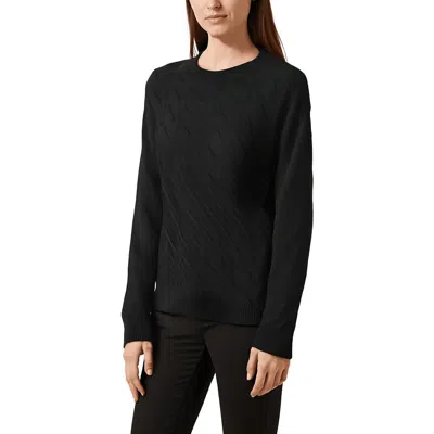 Calvin Klein Womens Metallic Rayon Pullover Sweater In Black