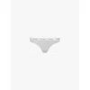 Calvin Klein Modern Cotton Thong In Grey Heather