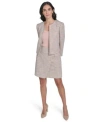 Calvin Klein Open Front Tweed Crop Jacket