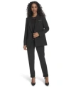 Calvin Klein Womens One Button Blazer Drawstring Waist Pants In Black