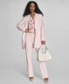 Calvin Klein Womens Open Front Blazer Modern Fit Pants In Parfait