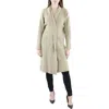 Calvin Klein Womens Open Front Duster Cardigan Sweater In Beige