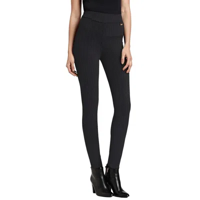 Calvin Klein Womens Pinstripe Office Wear Dress Pants In Black