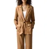 Calvin Klein Womens Pocket Linen Blazer