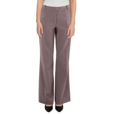 Calvin Klein Womens Pocket Polyester Dress Pants In Brown
