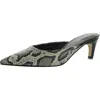 Calvin Klein Kalyn Pointed Toe Kitten Heel Mule In Black