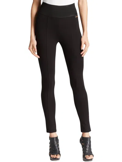 Calvin Klein Womens Ponte Power Stretch Dress Pants In Black