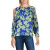 Calvin Klein Womens Printed Chiffon Blouse