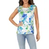 Calvin Klein Womens Printed Cotton Pullover Top