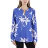 Calvin Klein Womens Printed Long Sleeves Blouse