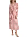Calvin Klein Women's Print Belted Midi Dress In Multi