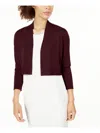 Calvin Klein Women's Open-front 3/4-sleeve Knit Cropped Shrug In Multi