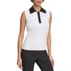 Calvin Klein Women's Colorblocked Ribbed Sleeveless Sweater In Multi