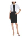 Calvin Klein Cropped Open-front Cardigan In White