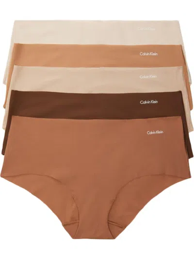 Calvin Klein Womens Seamless Tagless Hipster Panty In Brown