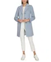 Calvin Klein Mid-length Coat In Chambray