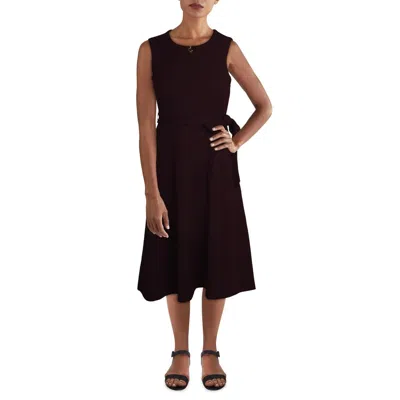 Calvin Klein Womens Sleeveless Long Midi Dress In Purple