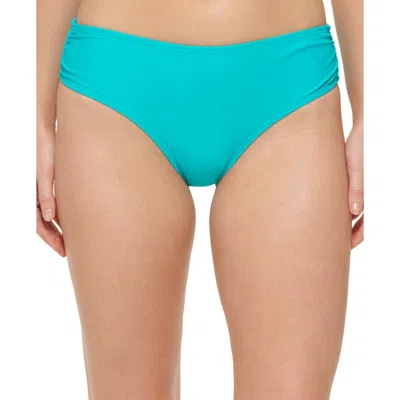 Calvin Klein Womens Solid Hipster Swim Bottom Separates In Blue