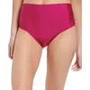 Calvin Klein High Waist Bikini Bottoms In Purple