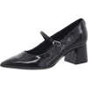 Calvin Klein Womens Solid Patent Leather Block Heels