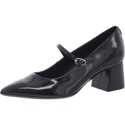 Calvin Klein Womens Solid Patent Leather Block Heels