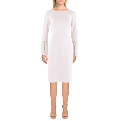 Calvin Klein Womens Solid Polyester Fit & Flare Dress