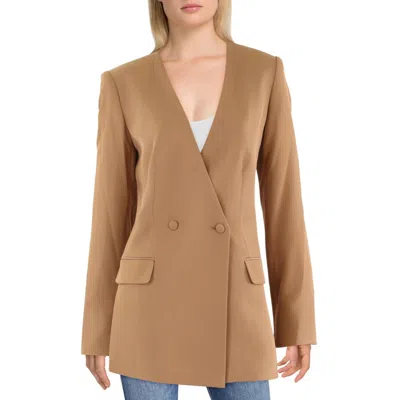 Calvin Klein Womens Solid Polyester Two-button Blazer