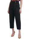 CALVIN KLEIN WOMENS STRAIGHT LEG BELTED CROPPED PANTS