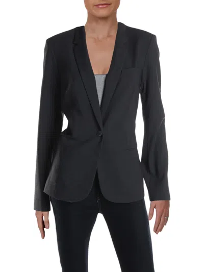 Calvin Klein Womens Suit Separate Business One-button Blazer In Black