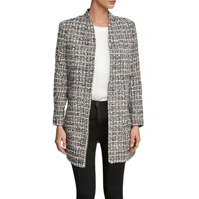 Calvin Klein Womens Textured Open Front Long Coat