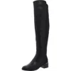 Calvin Klein Jotty Womens Faux Leather Zipper Over-the-knee Boots In Black