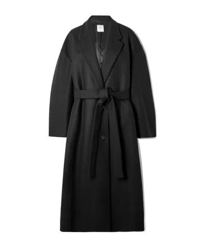 Calvin Klein Wool And Cashmere-blend Coat In Black