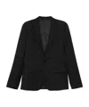 Calvin Klein Black Wool Regular Jacket In Black
