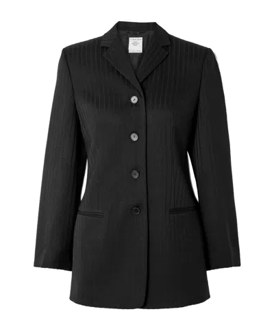 Calvin Klein Wool Blazer In Black