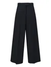 Calvin Klein Wool Blend Pants In Black