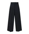 Calvin Klein Wool Blend Pants In Black